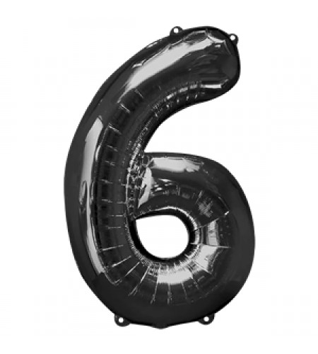 BALÃO PRETO NUMERO 6